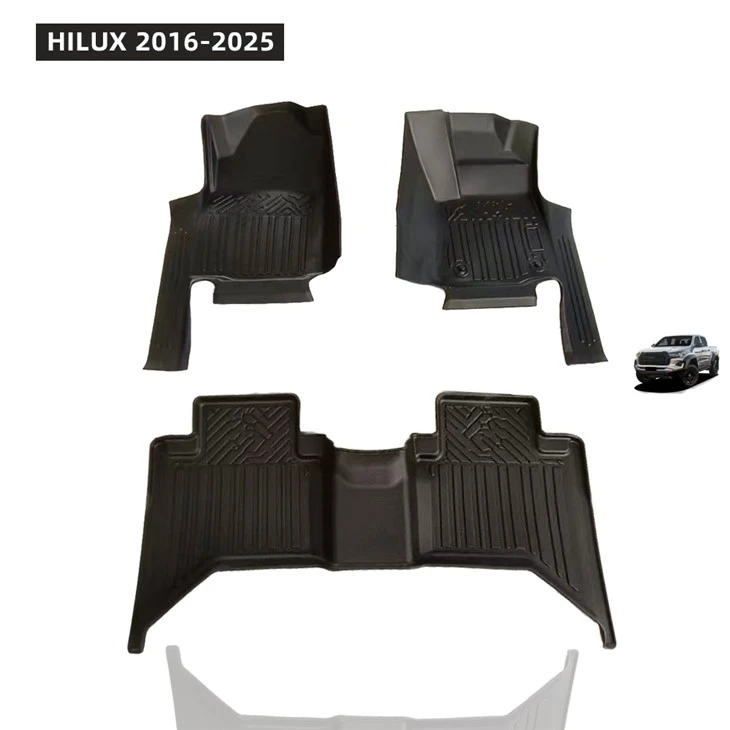 High Quality Car Floor Mat Custom TPE 5D Car Mats for HILUX 2016-2025